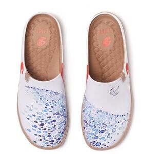UIN Women's Pacific Time Fish Malaga Slip On Mules Shoes Size 7